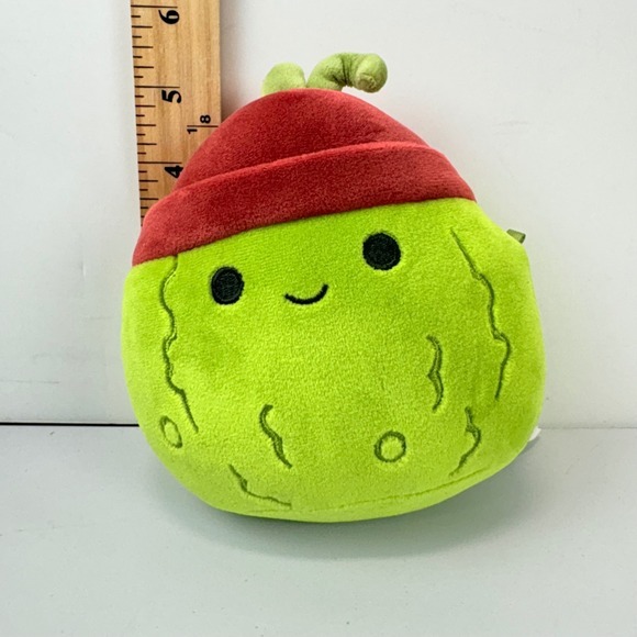 Squishmallows 5" Salim Pickle Red Beanie Hat Plush Toy - Picture 4 of 4